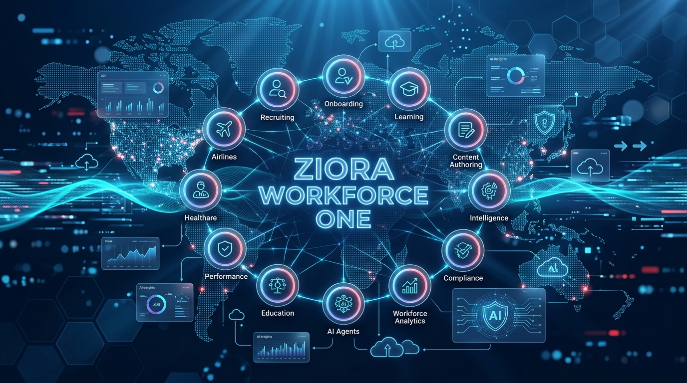 Ziora Workforce One — one AI-powered platform across the employee lifecycle